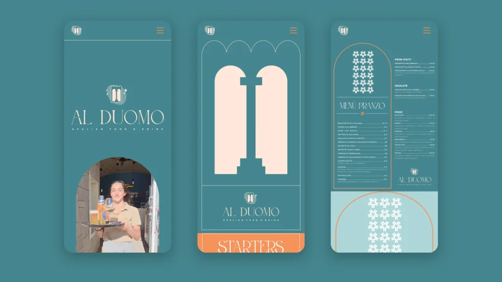 Pagine di Bar al Duomo su smartphone