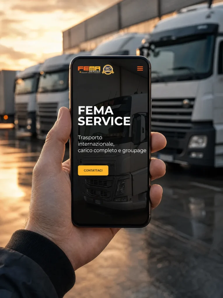 Home di Fema Service su smartphone