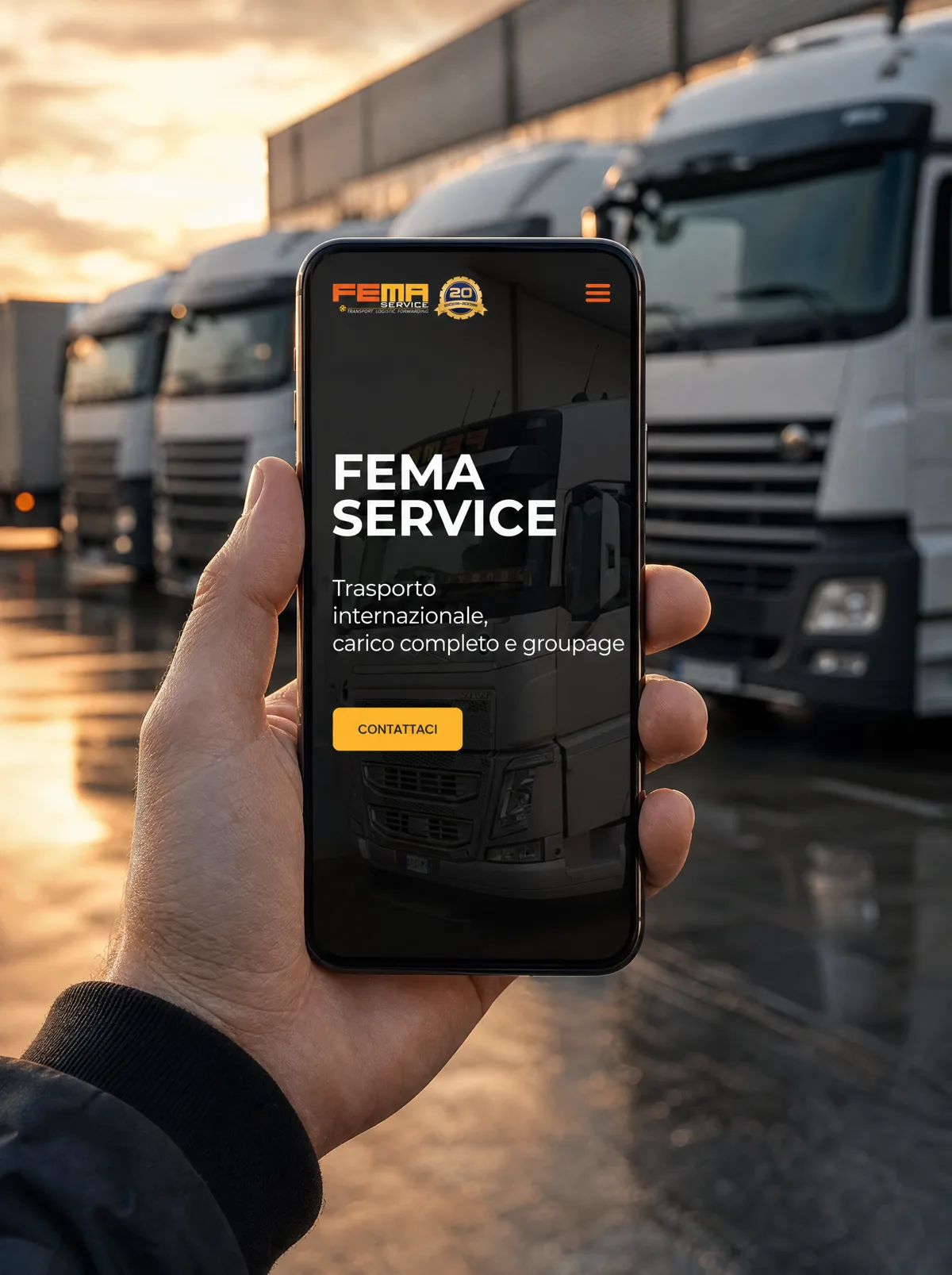 Home di Fema Service su smartphone