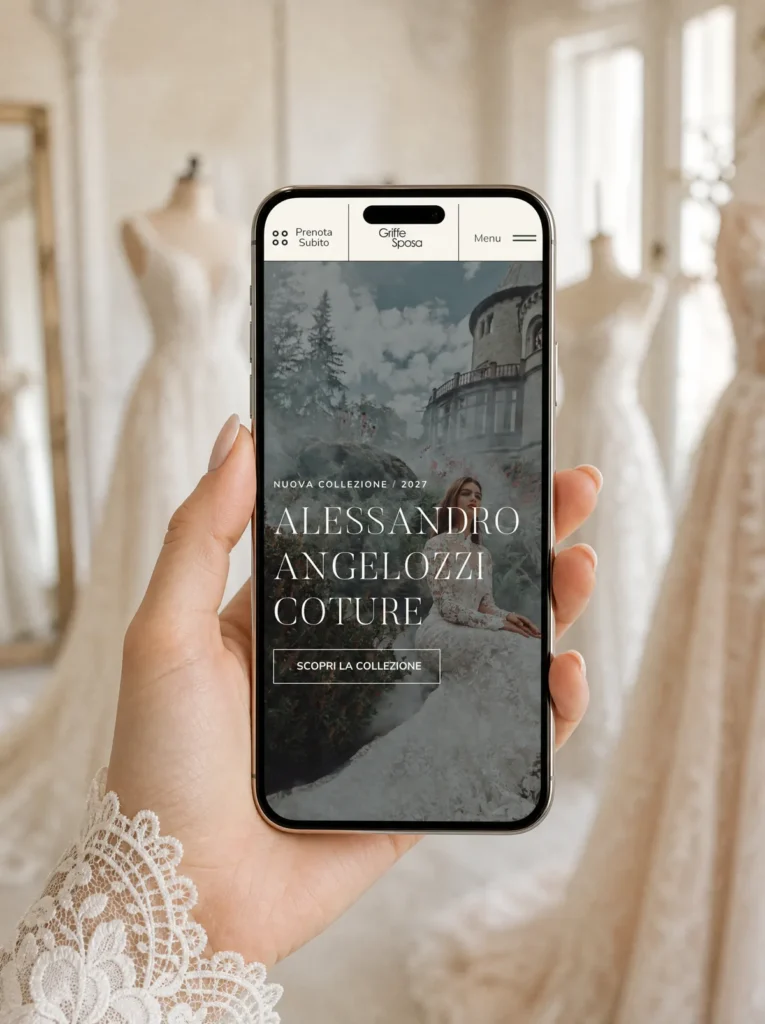 Pagina collezione su smartphone